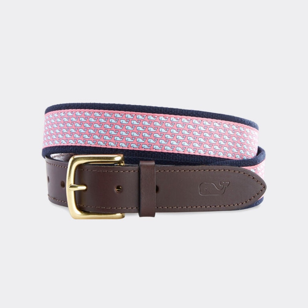 Vineyard Whale Canvas Club Belt Men’s Size 30